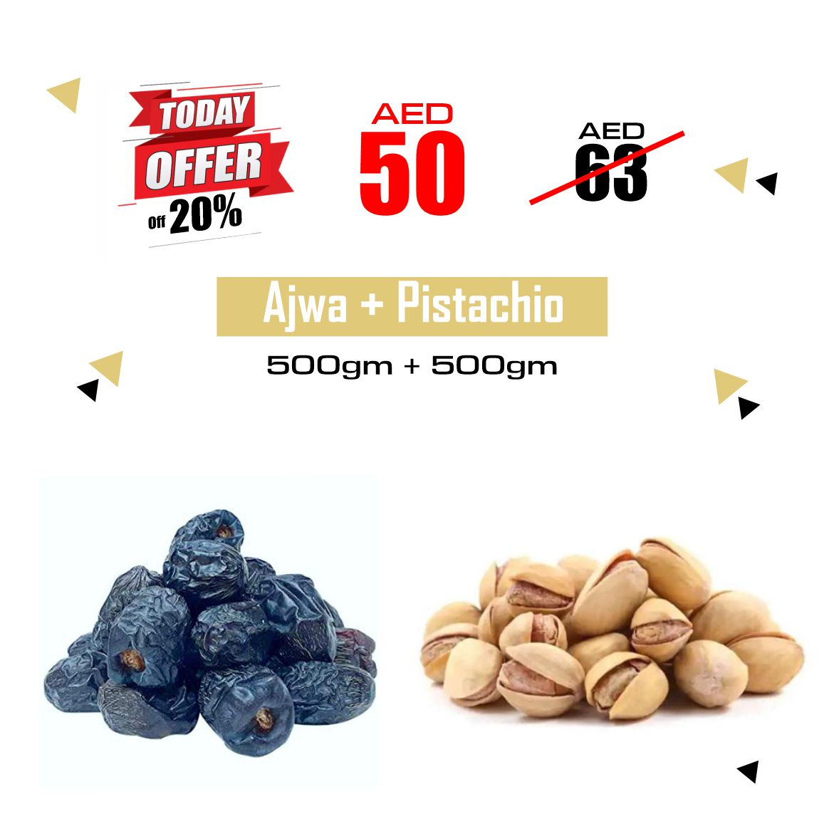 Ajwa Dates + Pistachio