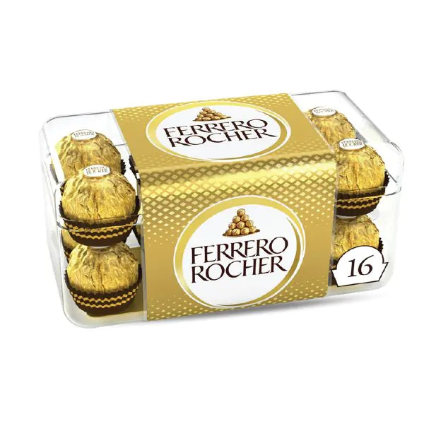 Ferrero Rocher Fine Hazelnut Milk Chocolates, 16 Piece Gift Box, 200g