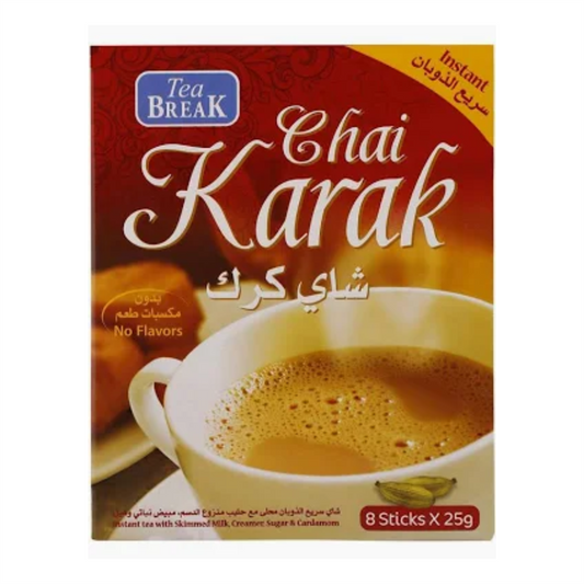 Tea Break Instant Karak Chai, 25 gm (Pack of 8)