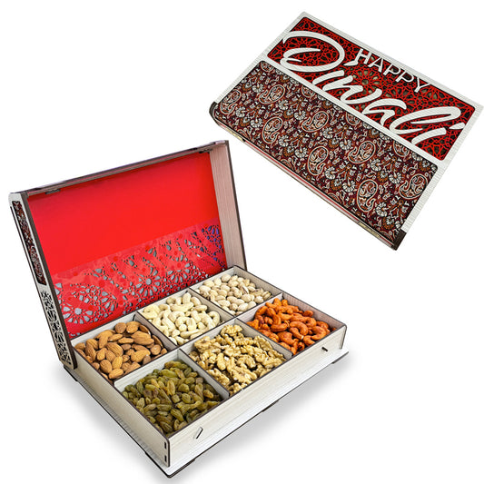 Diwali Special Nuts Gift Box Red