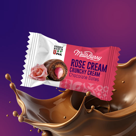 Rose Crunchy Cream Chocolate Dates